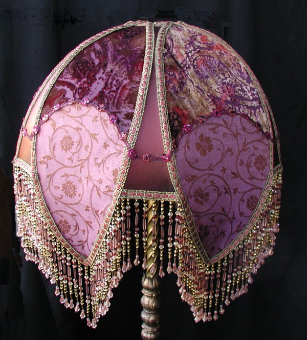 Victorian Lamp Shades on Victorian Lamp Shade This Wonderful All Silk Lampshade Is A Raspberry