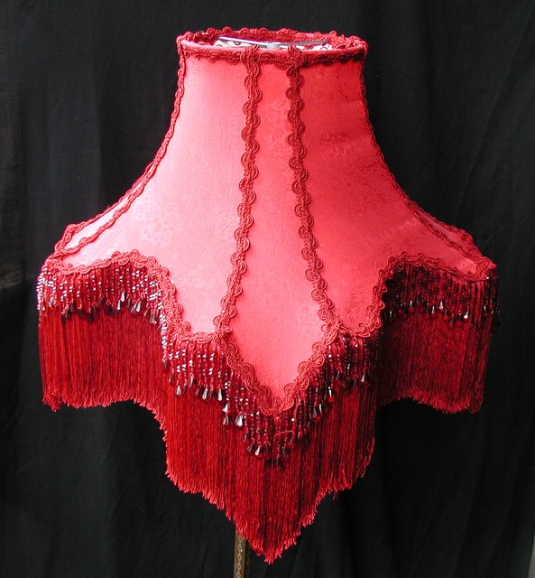 يعلن قليلا الموافق Large Red Lamp Shade, Large Victorian Lamp Shades