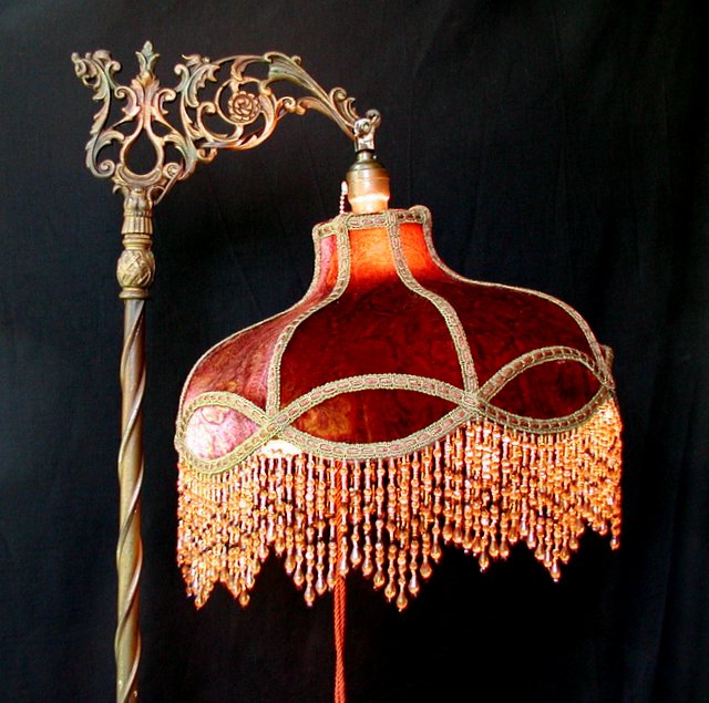 victorian bridge lamp shade