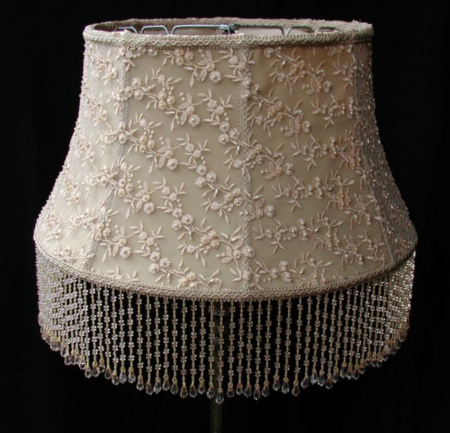 Antique Lampshade Repair And, How To Reline A Fabric Lampshade